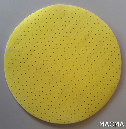Yellow foam back  225mm sanding discs